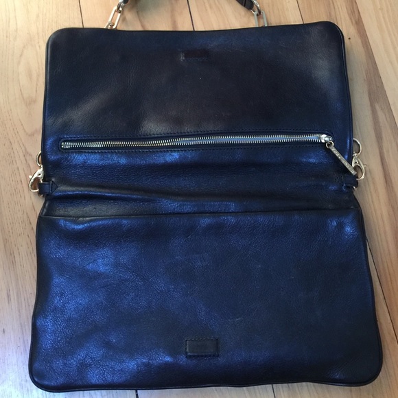 Tory Burch Reva Clutch with Removable Gold Strap! - Picture 2 of 3